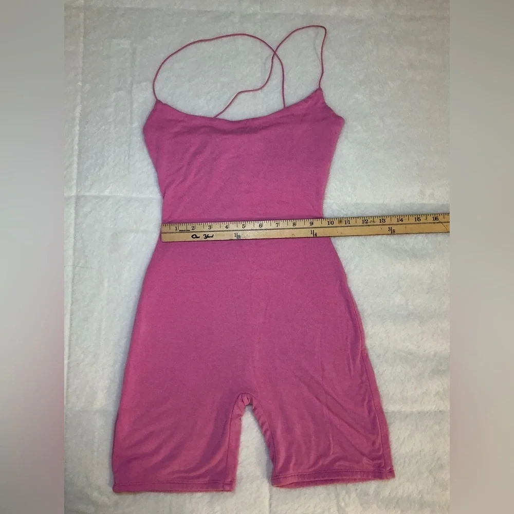 Naked Wardrobe Pink Spaghetti Strap Jumpsuit - Picture 4 of 9